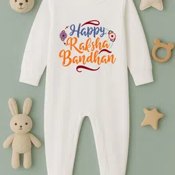 BLUSHES Infants Printed Pure Cotton Romper-1