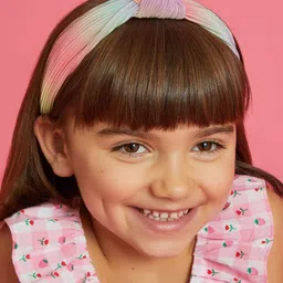 Accessorize Girls Multi Ombre Plisse Knot Headband-picture-19