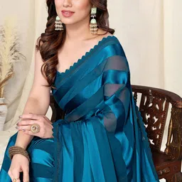 MIRCHI FASHION Woven Design Striped Ready to Wear Saree-image-78