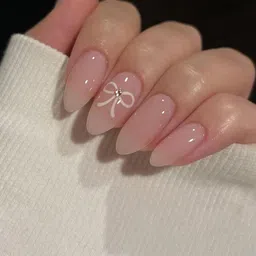 STYFY Set Of 24 Reusable Press On Nails - Nude-35