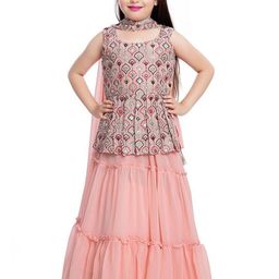 BEST OF STYLE Girls Embroidered Lehenga Choli-47