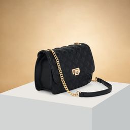 Forever Glam by Pantaloons PU Structured Sling Bag with Bow Detail-27