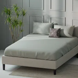 Nautica compass-400 Pure Cotton Silvertoned 400 TC King Bedsheet Set 2.74 m X 2.74 m-image-93