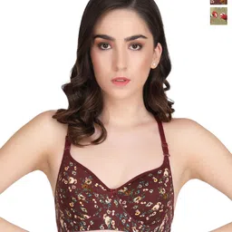 Liigne Floral Bra Full Coverage Lightly Padded pack of 2-33