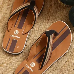 Cozy Wear Men Brown Flip Flops-picture-11