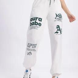 glitchez Women Baggy Squad Printed Joggers-image-50