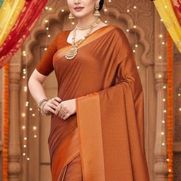 Anouk Rustic Woven Design Satin Saree-picture-28