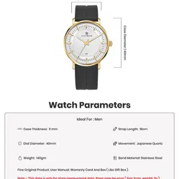 SANSIMAYO Men Regular Straps Analogue Watch SM-WM-172-WHITE image 4