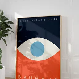 SAF Navy Blue & White 1 Piece Wood Abstract Wall Paintings-32