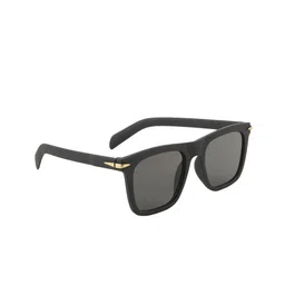 BAYBERRY Unisex Black Lens & Black Square Sunglasses with-22