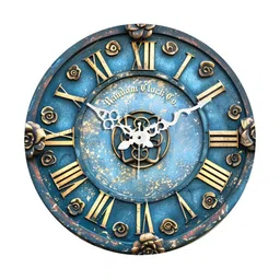 RANDOM Printed Round Shaped Sweep Silent Movement Contemporary Wall Clock-5