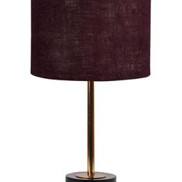 Aura Brown Metal Traditional Cylindrical Shaped Table Lamp-picture-14