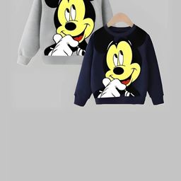 Be Perfect Kids-Unisex Multicoloured Fleece Sweatshirts-image-67