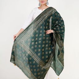 Karthav Fashion Ethnic Motifs Printed Silk Dupatta-49