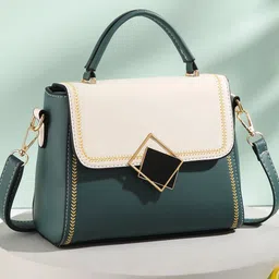 Diva Dale Colourblocked Structured Sling Bag-34