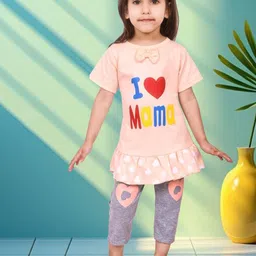 JIM Trend Kids Printed Short Sleeves Top With Capris-28