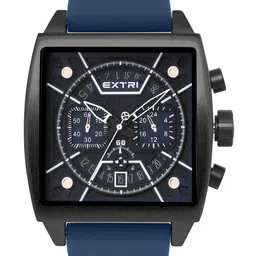 EXTRI Men Dial & Textured Straps Analogue Watch X6076-D-42