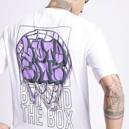 glitchez Typography Printed Oversized T-shirt-image-8