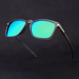 AFERELLE Unisex Square Sunglasses with Polarised Lens RMATGRYGRNV0-image-22