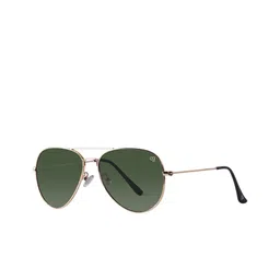 Woggles Unisex Green Lens & Gold-Toned Aviator Sunglasses with-32