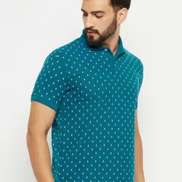 GET GOLF Men Printed Polo Collar Pockets T-shirt-image-94