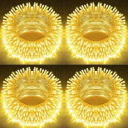 74 LEDs 21 m Yellow Steady Bulb Rice Lights-image-22