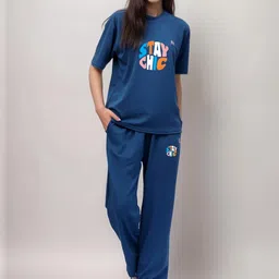 FITIN OUTFIT Printed T-shirt & Trousers Co-Ords-picture-30
