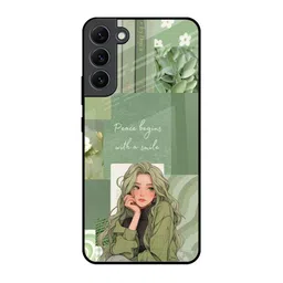 QRIOH Floral Printed Samsung Galaxy S22 Plus Back Case Mobile Accessories-picture-35
