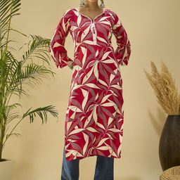 DIVASTRI Women Printed Cotton Straight Kurtas-picture-48