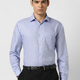 Van Heusen Men Spread Collar Checked Cotton Formal Shirt-picture-32