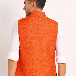 Turtle Printed Nehru Jacket image 4