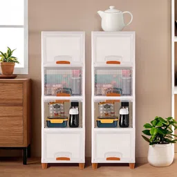 Kuber Industries Transparent Striped 8 Units Reusable Drawer Organiser-51