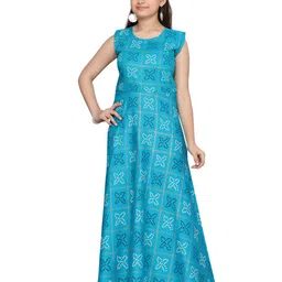 BAESD Ethnic Motifs Print Maxi Dress-23