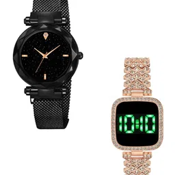 THE SHOPOHOLIC Girls Set of 2 Bracelet Style Straps Analogue Watch FOUR-B-TS-picture-43