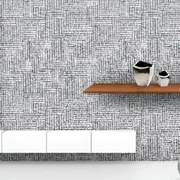 ArtzFolio Printed UV-Resistant Anti-Bacterial White Geometric Patches Peel & Stick Wallpaper-image-86