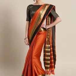 Saree mall Zari Silk Blend Uppada Sarees-picture-37
