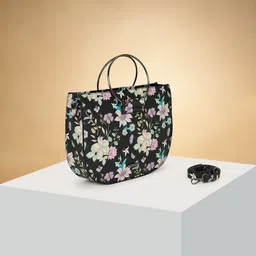 Forever Glam by Pantaloons Floral Embellished PU Swagger Sling Bag-19