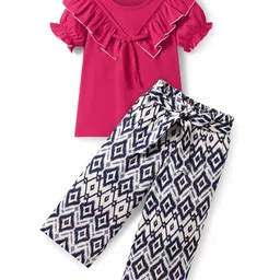 CrayonFlakes Girls Top with Palazzos-image-76