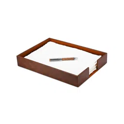 Alpna Brown Leather Tray Organisers-32