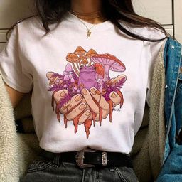 KPOP Women Graphic Printed Round Neck Cotton T-shirt-picture-41
