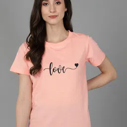 Adyavastram Women Typography Printed Applique T-shirt-picture-1