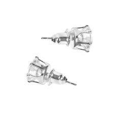 OOMPH Set Of 2 Cubic Zirconia Studded Studs image 5