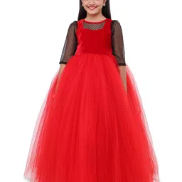 Wow Princess Net A-Line Maxi Dress-image-99