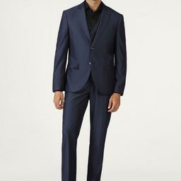 Blackberrys Textured Slim-Fit Single-Breasted Three-Piece Suit-picture-5