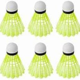 a1vk Anjali Iron Badminton Racket Set Of 2 With 6 Pcs Shuttlecock, Multicolor image 2