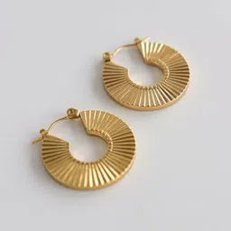 FIMBUL Circular Drop Earrings-2