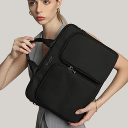 Mini west london Unisex PU Laptop Bag-25