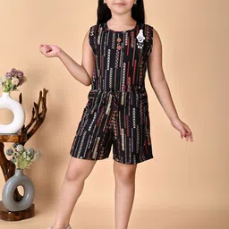 GLAMOUR WORLD GARMENTS Girls Organic Cotton Printed Jumpsuit-image-96