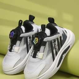 Crazyly Boys Colourblocked Round Toe Slip-On Running Sports Shoes-picture-29