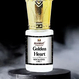 mannat fragrances Golden Heart Natural & Alcohol Free Attar - 6ml-16